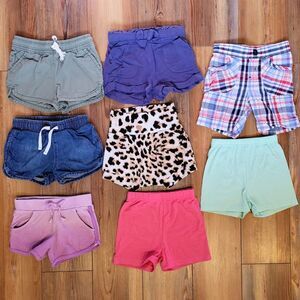 Girls 2T Shorts Lot - 8 Pairs Toddler Spring Summer Bottoms (Cat & Jack + More)